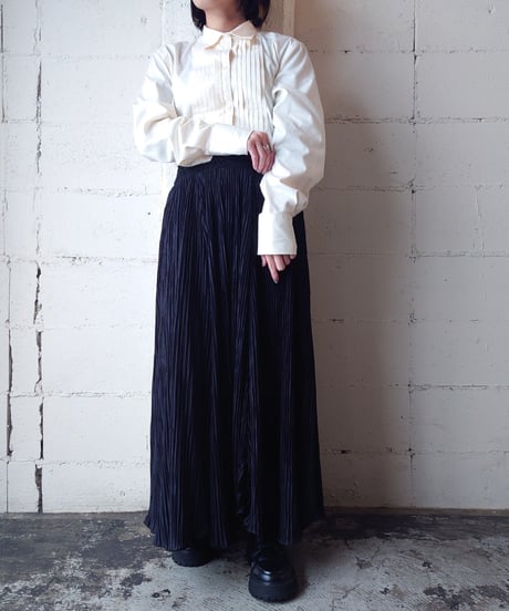 LAUREN Pleated Bosom Shirt IV