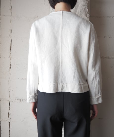 JIL SANDER Collarless Hook Jacket IV