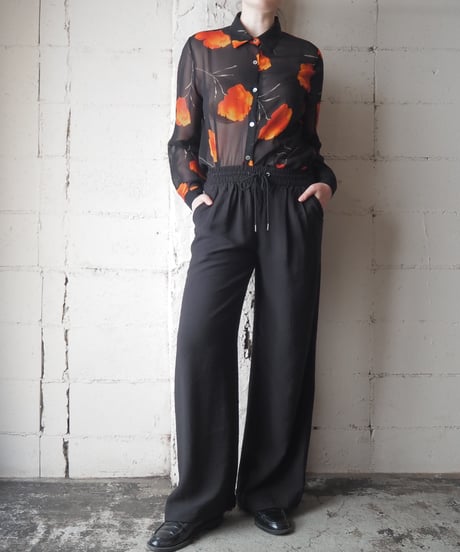 a new day Rayon Wide Easy Pants BK