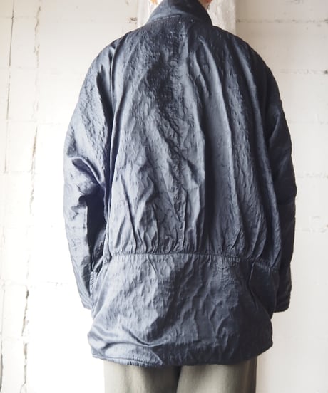 Stand Collar Padded Double Jacket BK