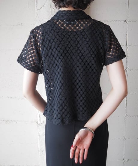 Mesh Short Sleeve Shirt BK