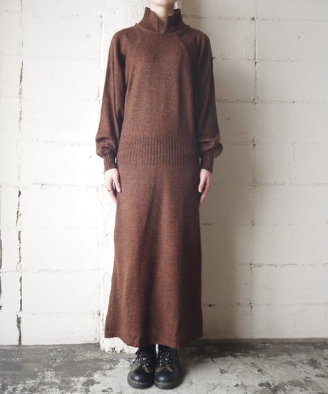 Layered Design Knit Dress BR