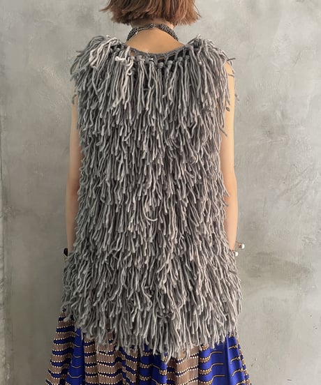 Fringe Knit Vest GR