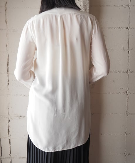 Ralph Lauren Silk Band Collar Shirt IV