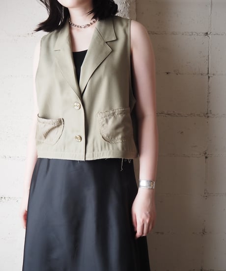 REMAKE SAG HARBOR Cropped Vest KA