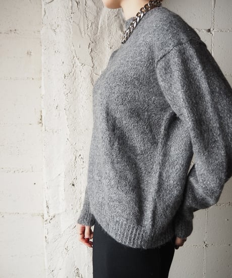 Mix Yarn Angora Mix Sweater GR