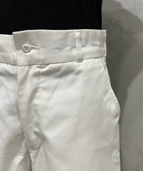 Taperd White Denim Pants WH