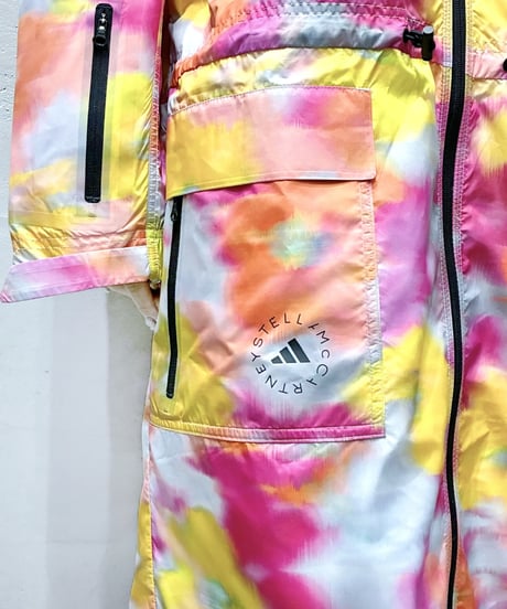 adidas by STELLA McCartney Marble Print Long Parka ORPI
