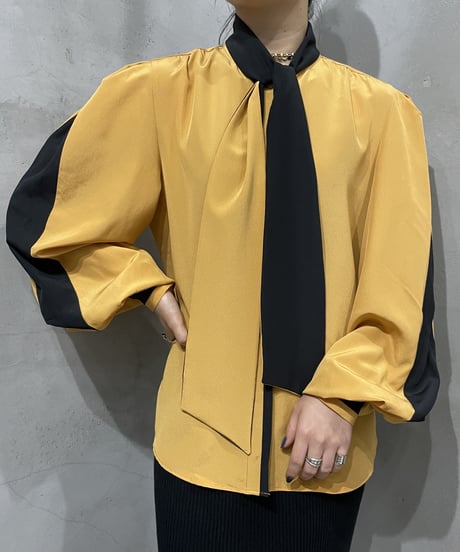 1970's EURO Bicolor Boetie Blouse YEBK