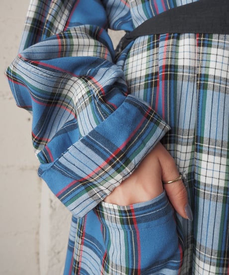 1960's Rayon Check Robe BL