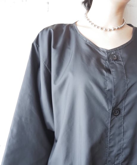 andre Collarless Coat BK