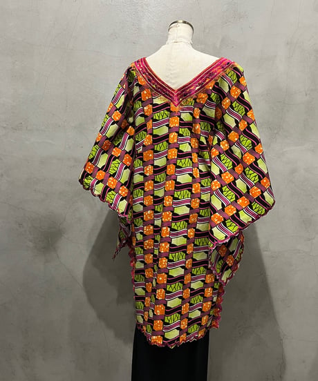 Sleeve Design African Batik Dress PIORLGN