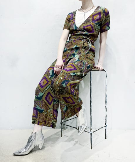 Desigual  Ethnic Pattern Jumpsuit BRPURGN