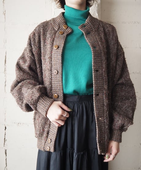 Mix Color Knit Blouson BR