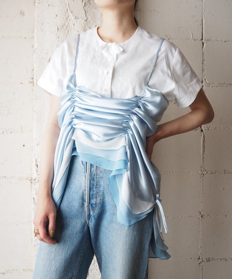 REMAKE Layered Hem Satin Camisole LBL