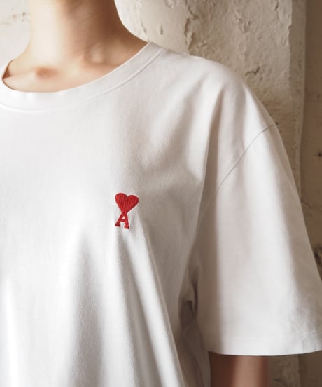 AMI PARIS Logo Embroidery Tee WH