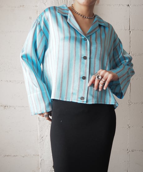 REMAKE Short Pajama Shirt LBLGR