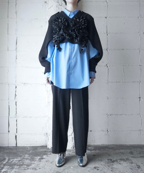 Remake Frill Command Sweater BK