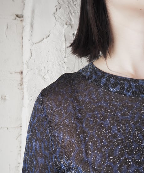 BIMBA Y LOLA Lame Leopard Knit NVBK