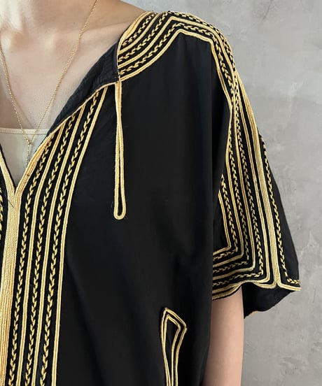 Embroidery S/S Dress BKGD