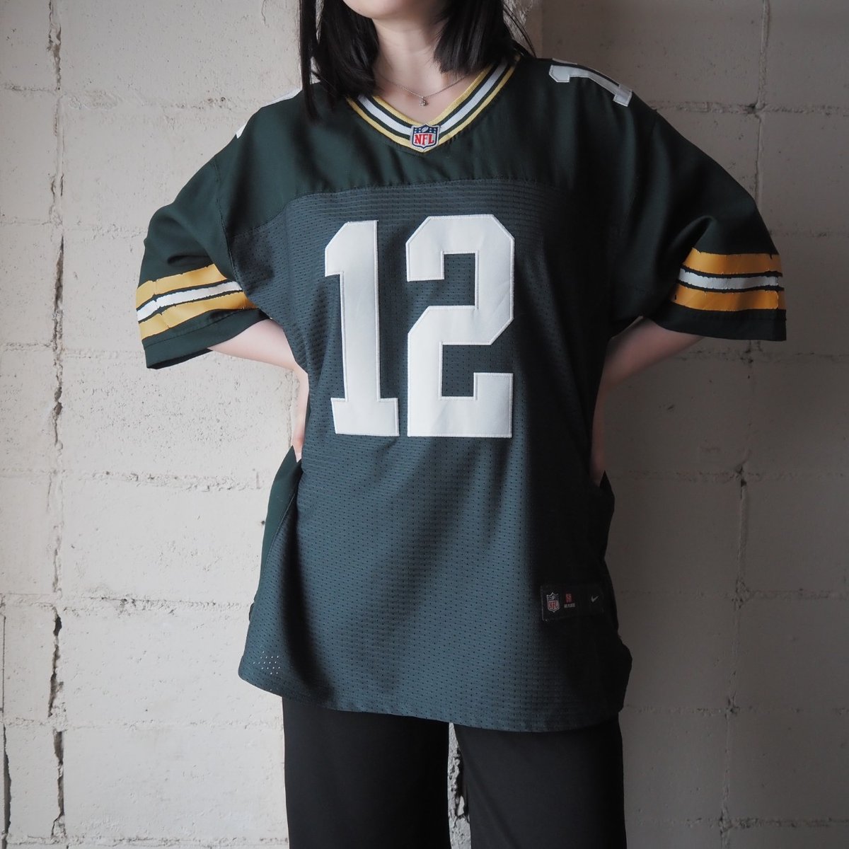 レトロノートNFL NFL Game Shirt 12 GN YE | Orfeo