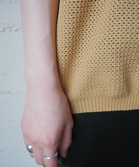 1970's Mesh Knit Polo YE