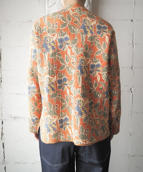 Floral Pattern Reversible Quilted Jacket ORYGN