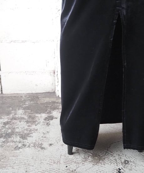 Velour A Line Skirt BK