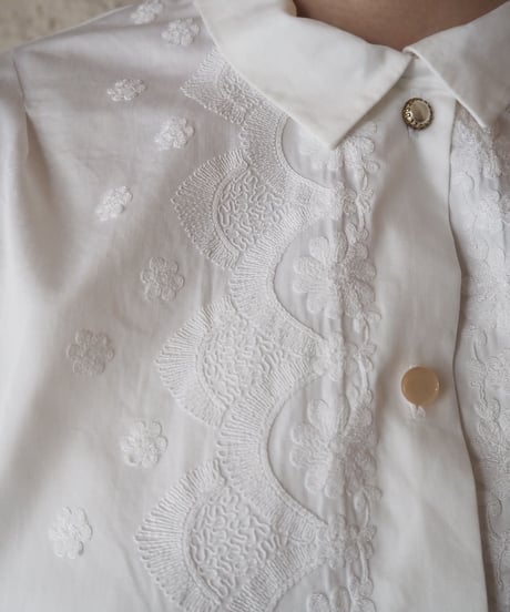 1960's EURO Embroidery Blouse WH