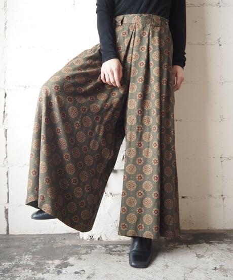 Arabesque Pattern Wide Pants KARE