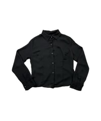 Italy Basic Sheer Shirt BK