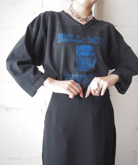 Piece Dying Foot Ball Tee BK