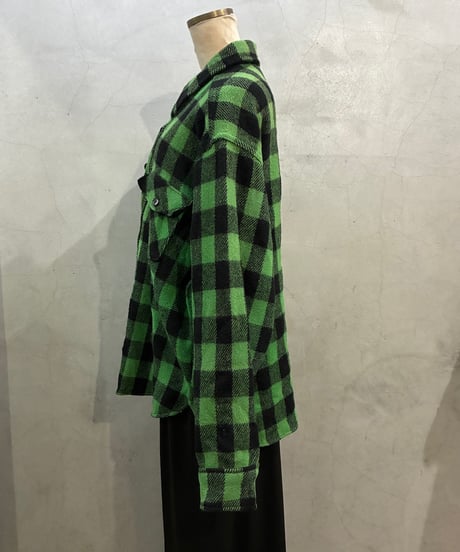 1970's L.L.Bean Wool Plaid Shirt GNBK