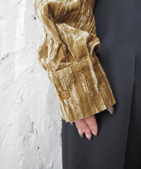 Pleated Velour Shirt YE