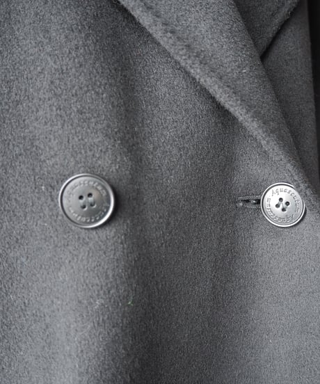 Aquascutum Shawl Collar Wool Long Coat BK