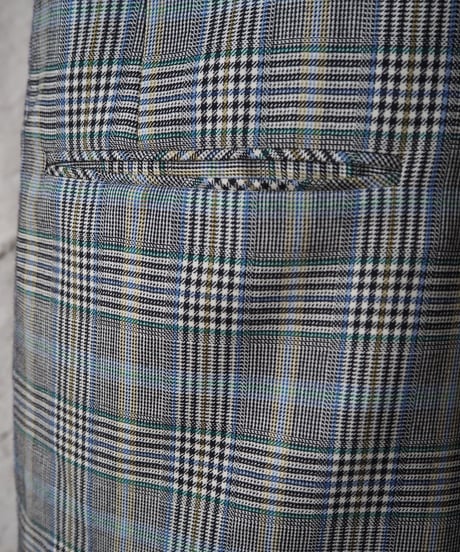 Check Pattern Remake Jacket Vest GRBKGN