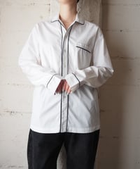 AMI PARIS Piping Pajama Shirt WH