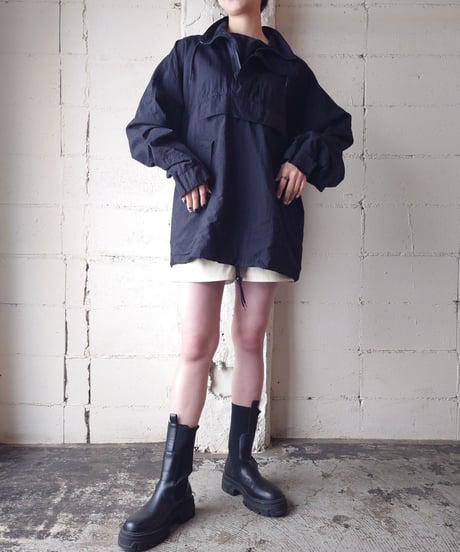 Wide Silhouette Anorak Jacket  BK