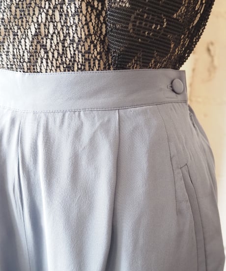 Color SilkTuck Pants BL