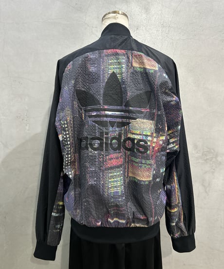 adidas City Lights Print Zipup Jacket BK PUR