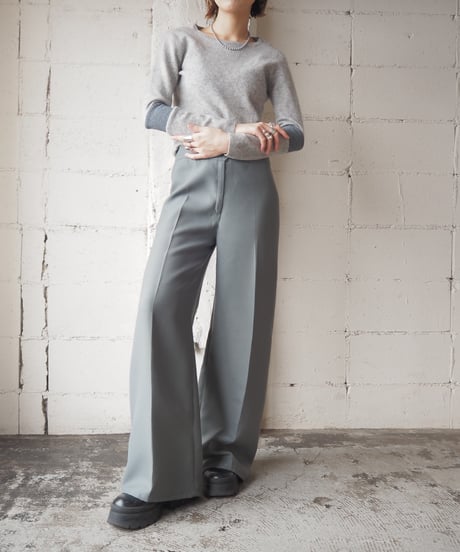 Rib Sleeve Cashmere Knit GR