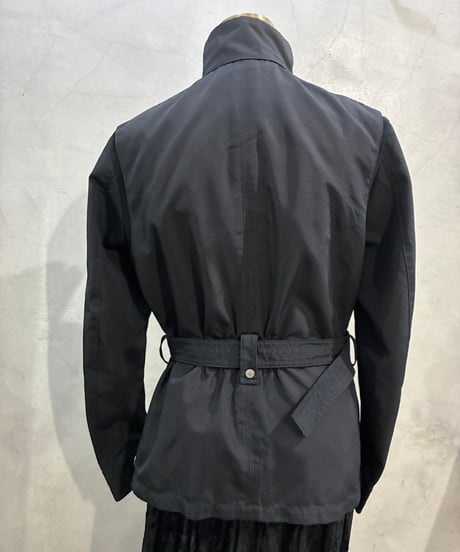 MONCLER Stand Collar Belted Jacket BK