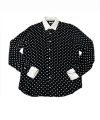 WACKO MARIA Dot Pattern White Collared Shirt BKWH