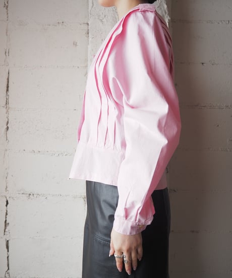 1980's Euro Tuck Bodice Peplum Blouse PI