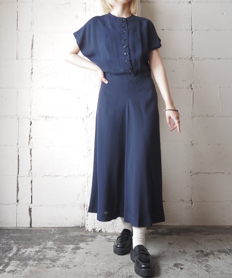 1960's Vintage French Sleeve Dress NV