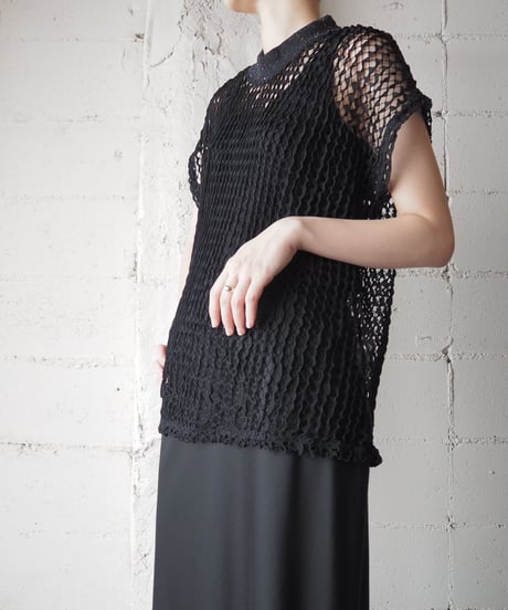 Mesh s/s cutsewn BK