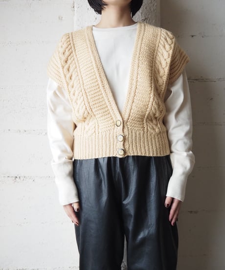 Front Button Knit Vest IV