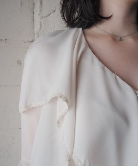 Ruffle V-Neck Blouse IV