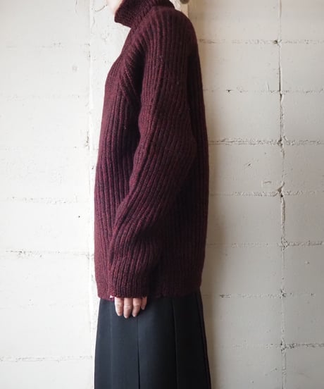 Turtle Neck Bulky Sweater BUR
