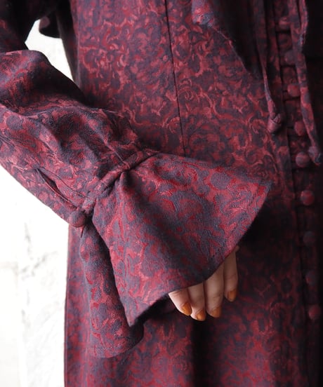 Frill Collar Tight Dress BKRE